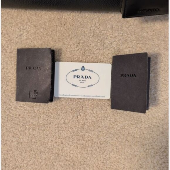 PRADA MONOCHROME TWO WAY TOTE/CROSSBODY AUTHENTICATED PREMIUM CONDITION SILVER - Picture 12 of 16